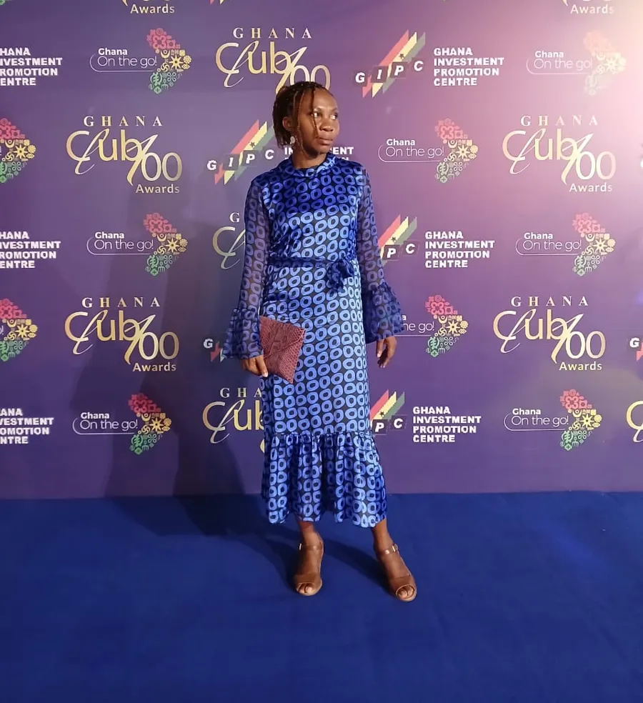 Joy Anthony Preston at the Ghana Club 100 Awards, hosted by GIPC